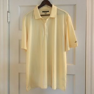 Greg Norman men’s pale yellow play dry polo